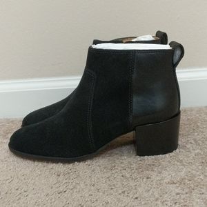 Madewell ankle boots in leather and suede
